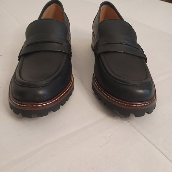 Madewell Leather Lug Loafers Black Style NE526 Women’s Size 6 Excellent Like New - Picture 5 of 15